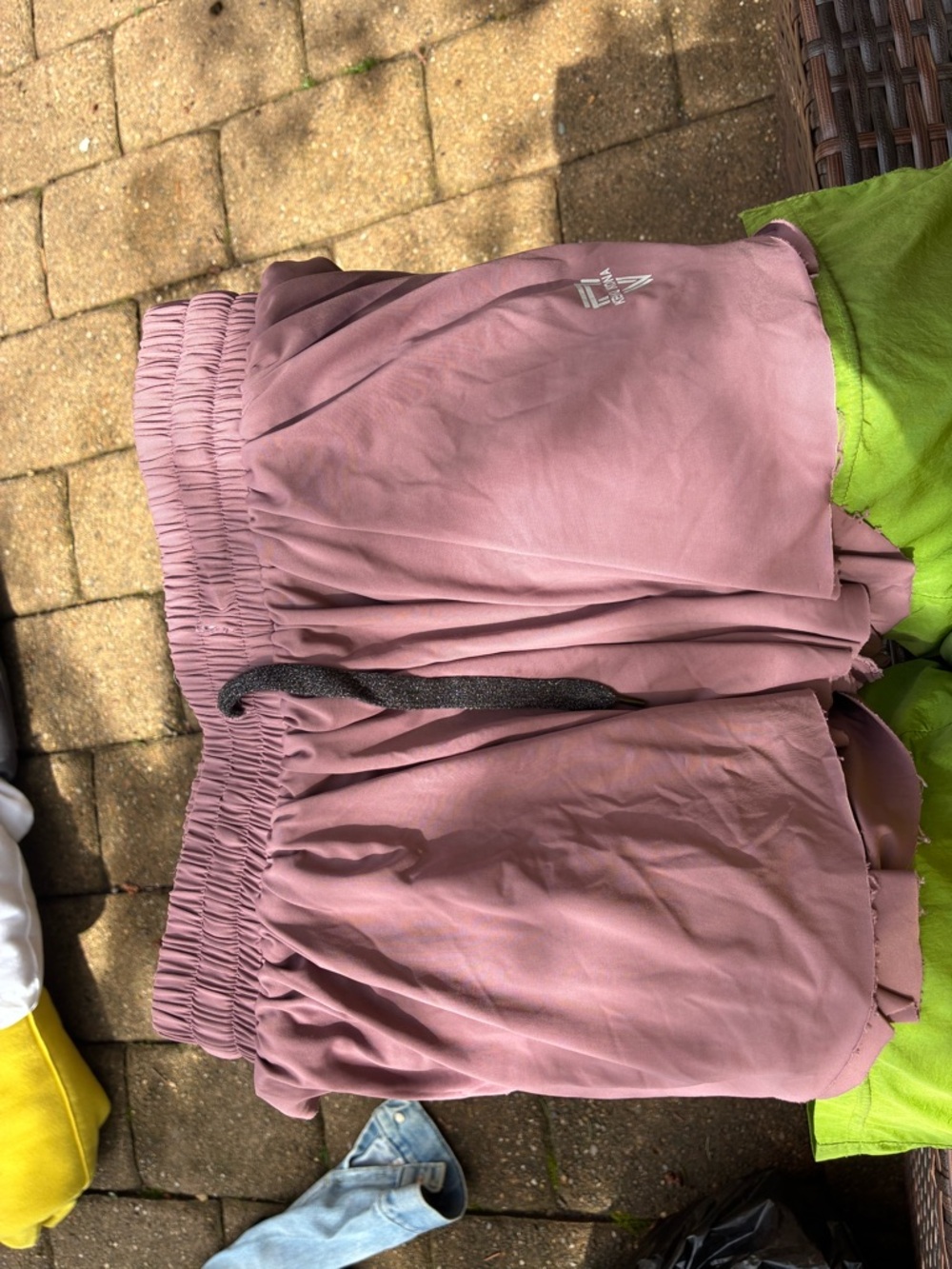 Women's Athletic Drawstring Shorts in Dusty Mauve